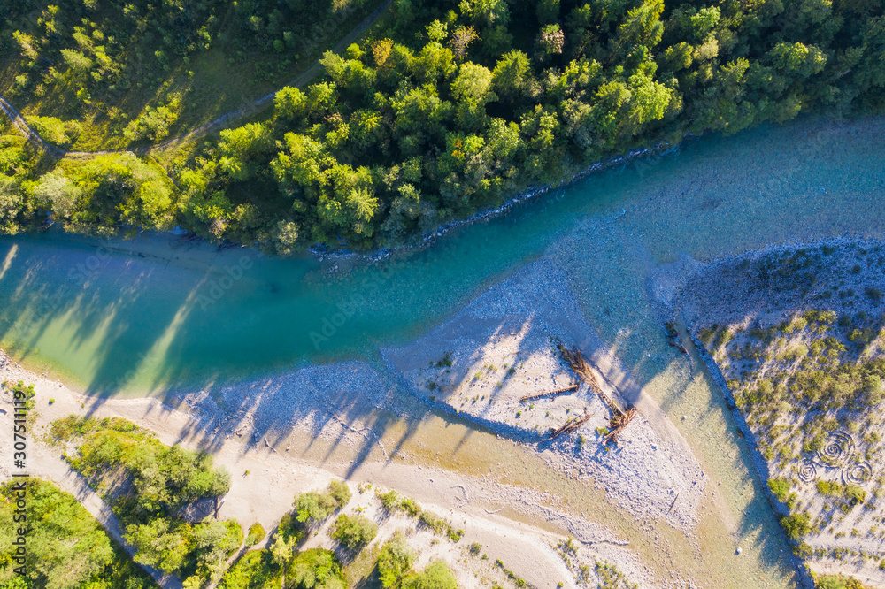 custom made wallpaper toronto digitalGermany, Bavaria, aerial view of Isar river