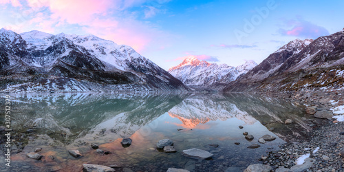 New Zealand, South Island, Scenic mountainous landscape