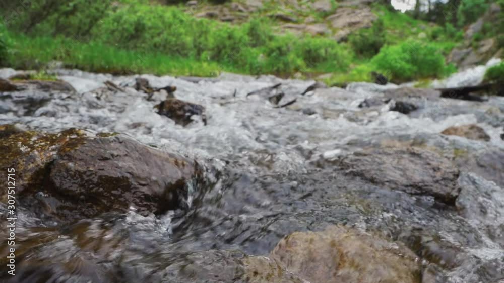 Slow motion close up of water rushing past Slow motion close up of water rushing past