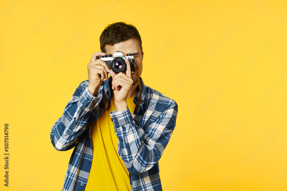 man with camera man with camera