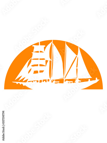 Sonnenuntergang mit Segelschiff clipart liebe mannschaft