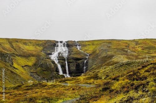 a Waterfall in Eastern Iceland - rjukandafoss photo