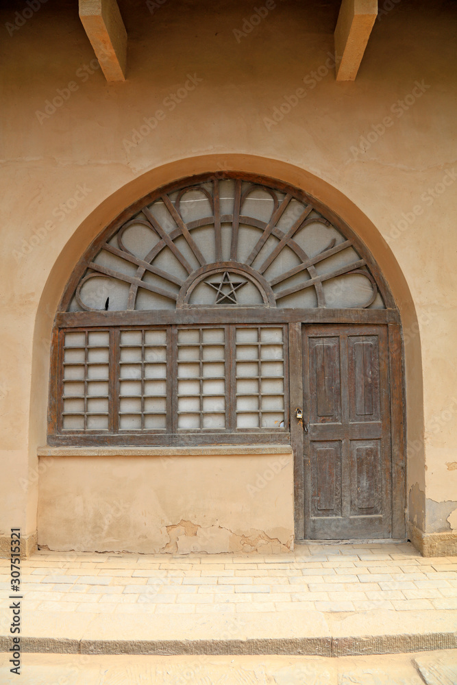 Wooden doors and windows carved decoration
