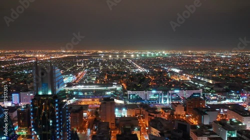 Wallpaper Mural riyadh cityscape night aerial view 4k Torontodigital.ca