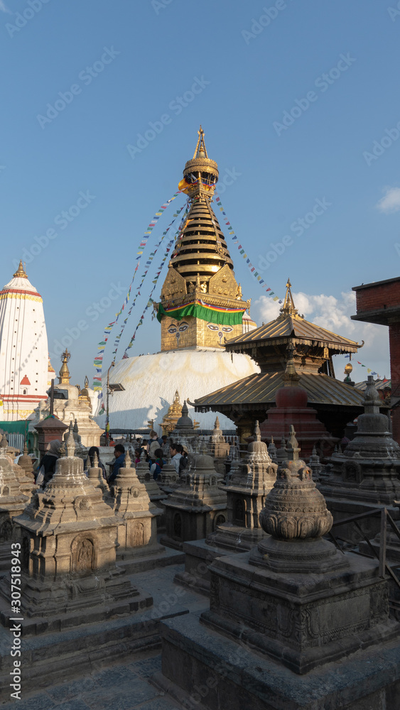 Fototapeta premium Nepal, Kathmandu. Swayam bhunath temple