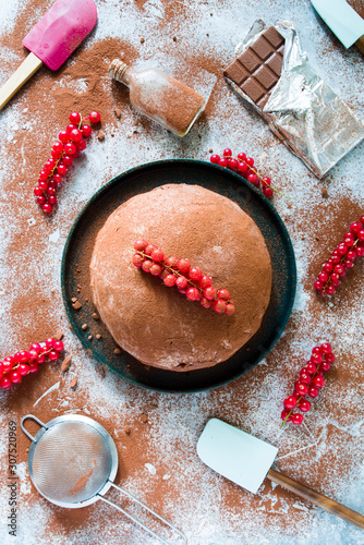 Italian zuccotto cake photo