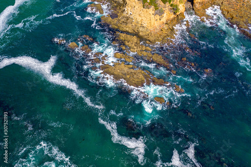 Rocky coastline in Laguna Beach California © @diamondblockstudios