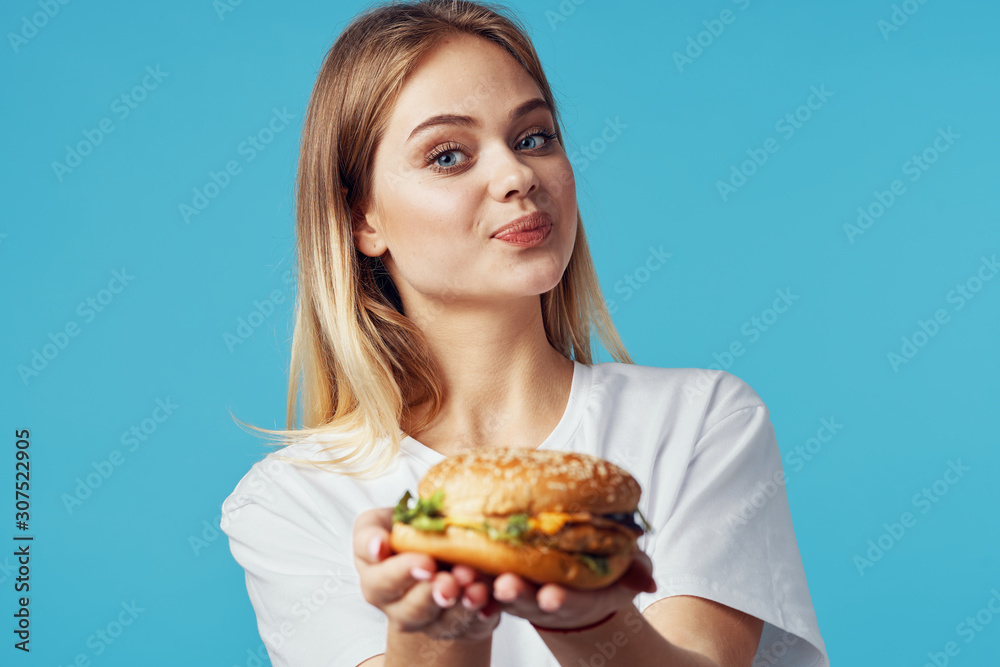 woman with cake