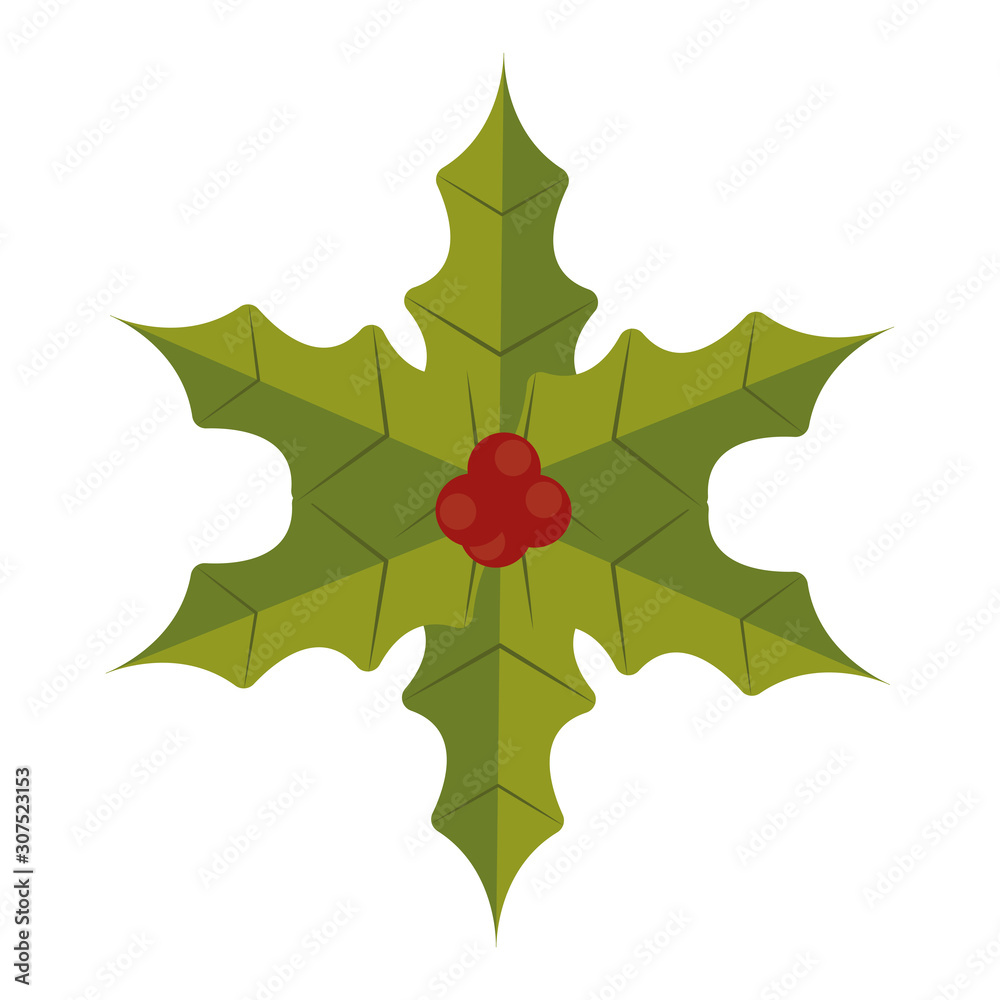 Fototapeta premium Isolated christmas ornament image. Christmas decoration - Vector
