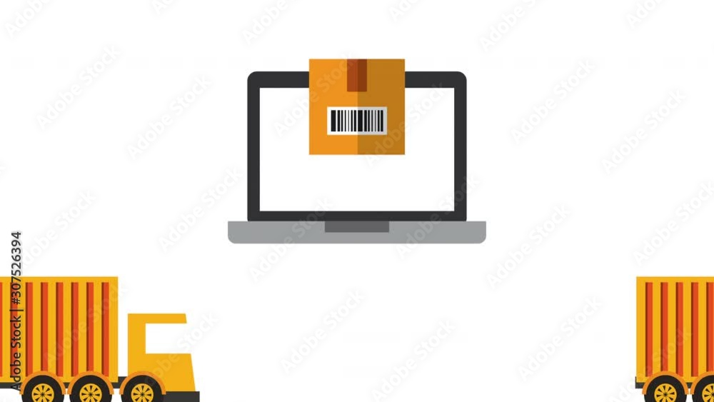 logistic service with laptop computer logistic service with laptop computer