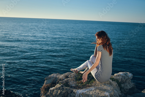 woman on the beach