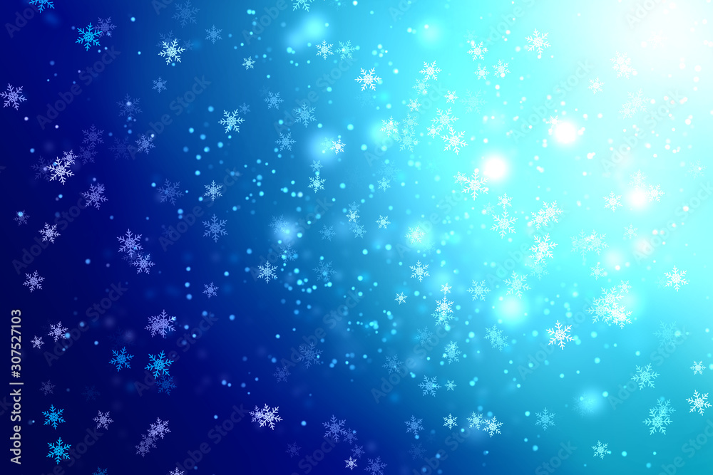 Obraz premium 雪の結晶の背景イラスト