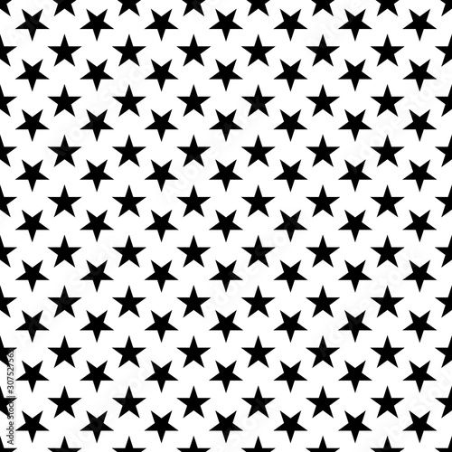 stars seamless pattern background black color