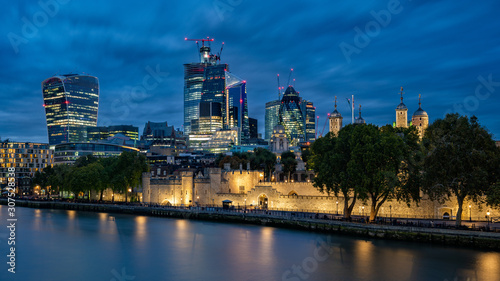 The City of London at nightfall