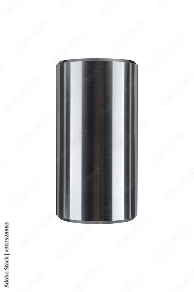 Loader tooth bushing spare part placed on white isolated background. Loader tooth bushing spare part placed on white isolated background.