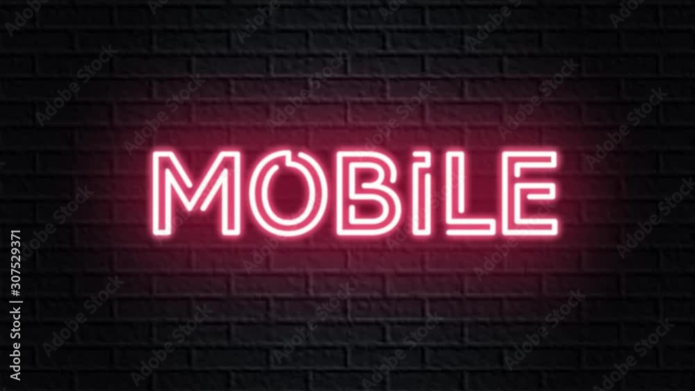 red neon video animation mobile red neon video animation mobile