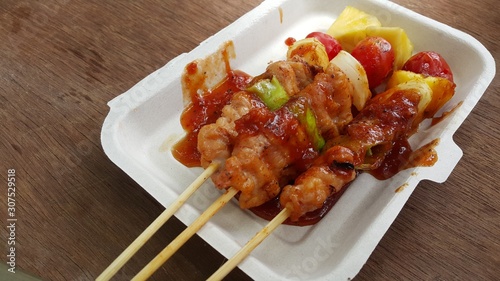 grilled chicken with vegetables