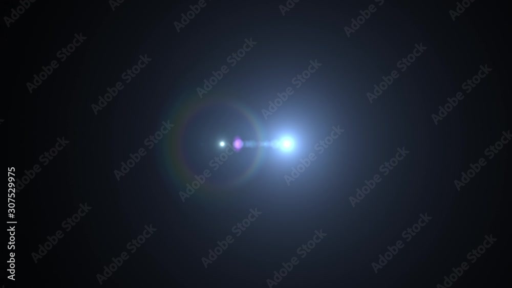 Optical Lens Flare Effect, Light Burst, Glowing Sweep Animation, Moving Transition. Overlay Video.