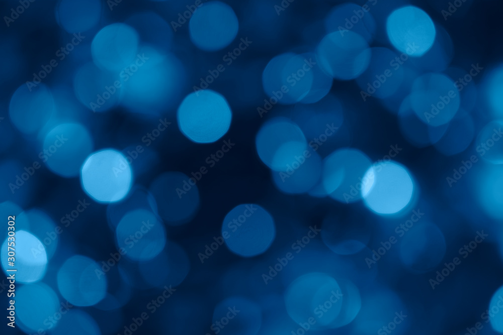 Blurred bokeh lights toned color of the year 2020 classic blue Blurred bokeh lights toned color of the year 2020 classic blue