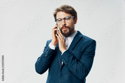 young man talking on the phone