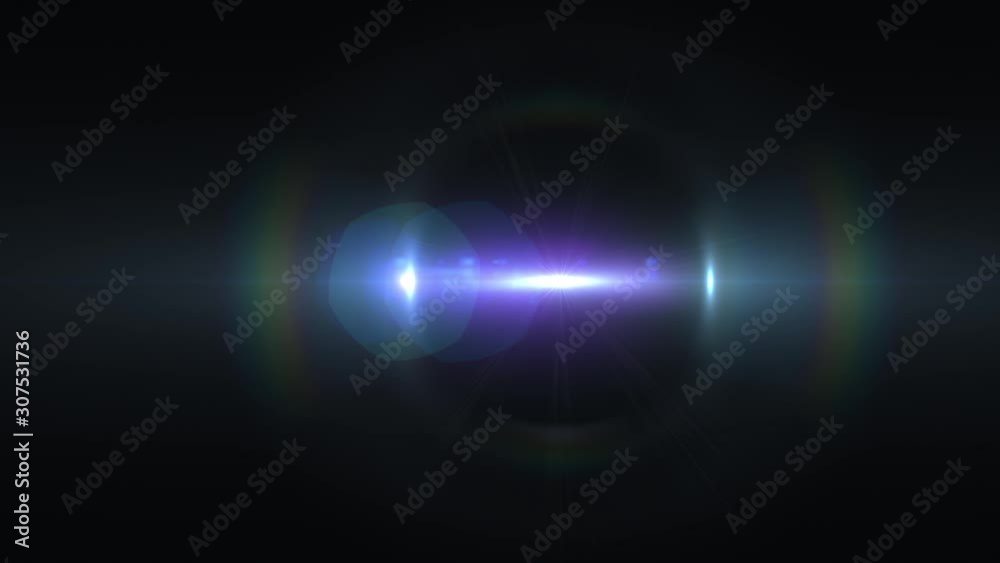 Optical Lens Flare Effect, Light Burst, Glowing Sweep Animation, Moving Transition. Overlay Video.