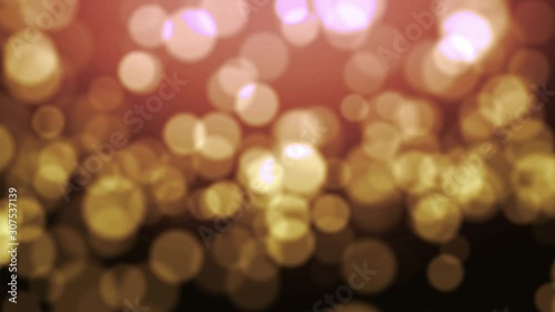Seamless loop circle bokeh lights background. defocused of light leak flares. 4K Footage animationd