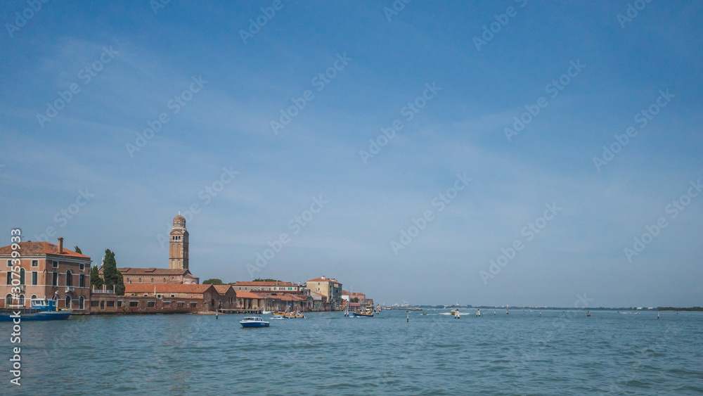 Buildings and architecture by water, in Cannaregio, Venice, Italy
