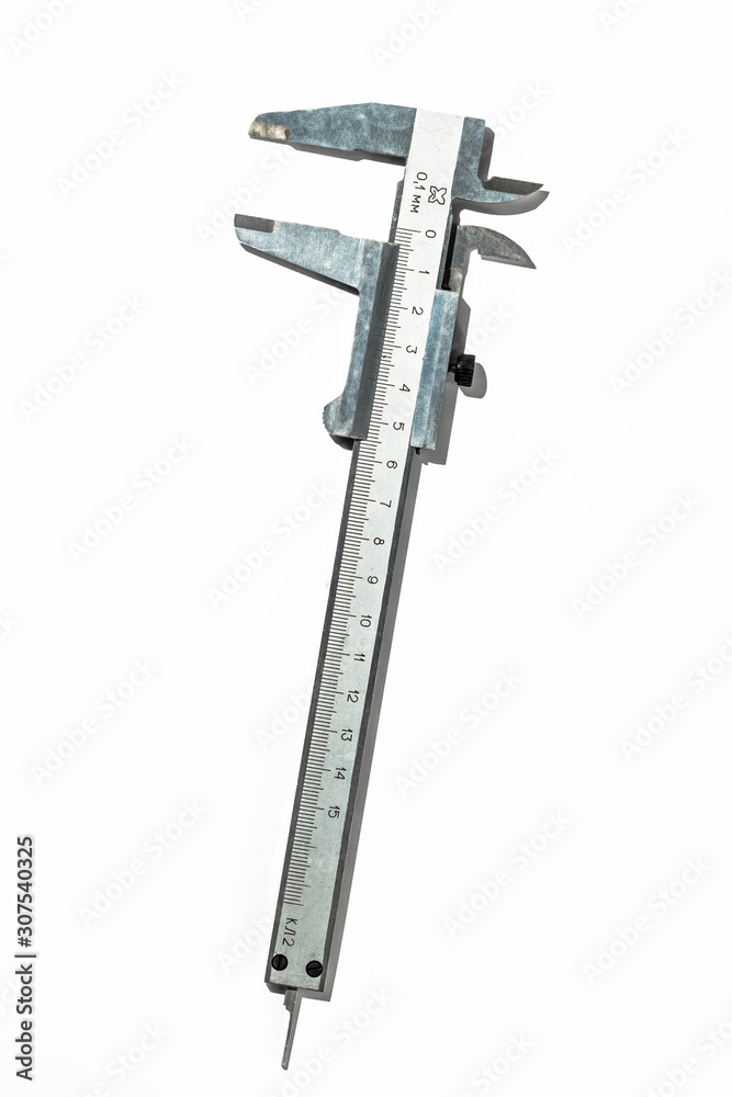 caliper on white background isolate caliper on white background isolate