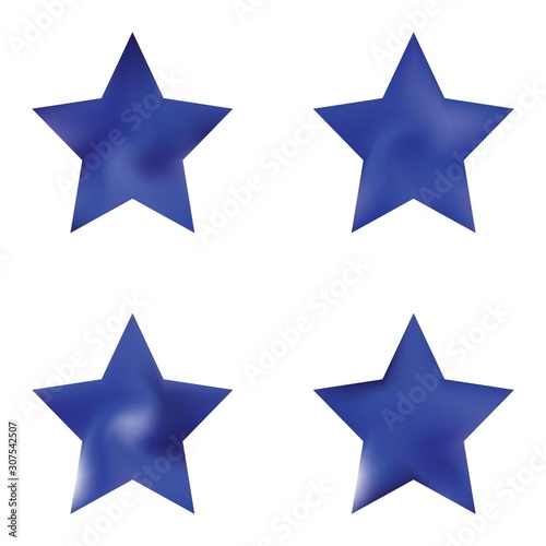 Collection of pentagram smooth backgrounds.