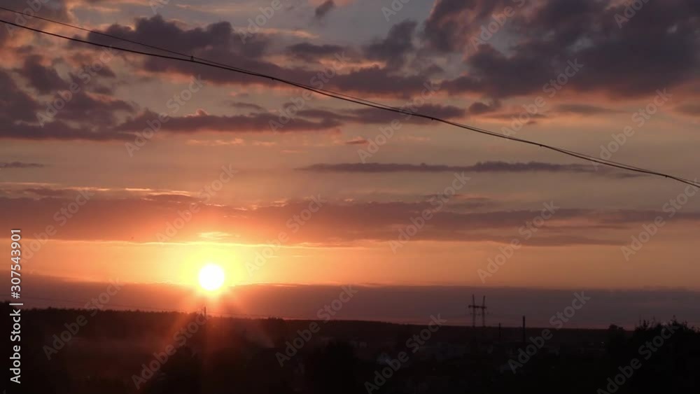 Sun Setting Behind the Clouds Timelapse Sun Setting Behind the Clouds Timelapse