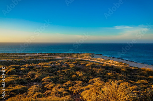 Beautiful sunset from Vlamingh Head Lighthouse, Ningaloo Marine Park, Western Australia, Australia