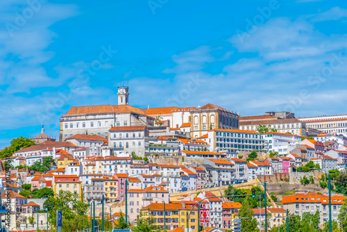 View of cityscape of old town of Coimbra, Portugal photo