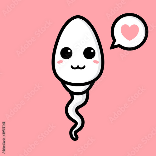 cute sperm vector design