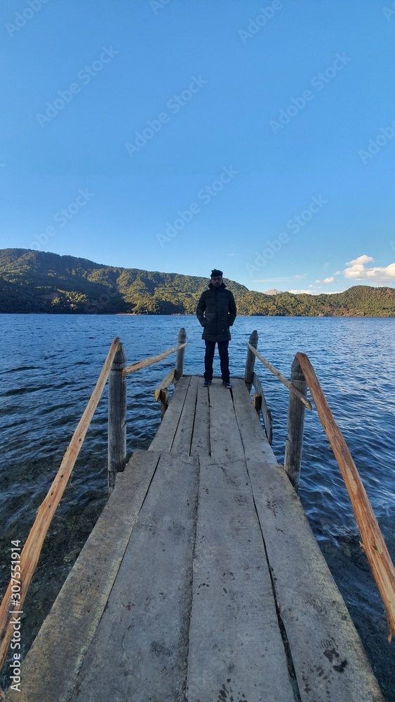 pier on lake pier on lake