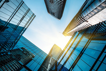 Low angle shot of modern architecture
