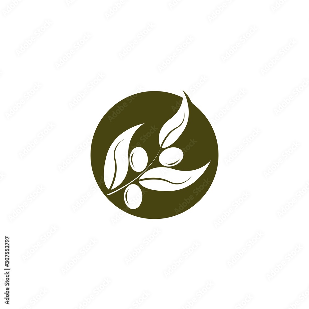 Olive logo template vector icon Olive logo template vector icon