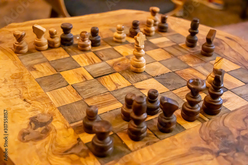 chess on a board