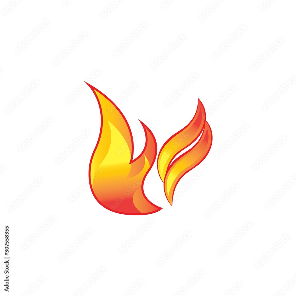 Fire Icon Logo Design Element Fire Icon Logo Design Element