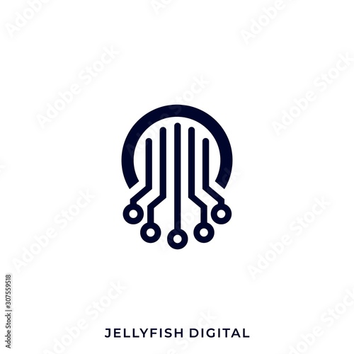 Jellyfish Illustration Vector Template