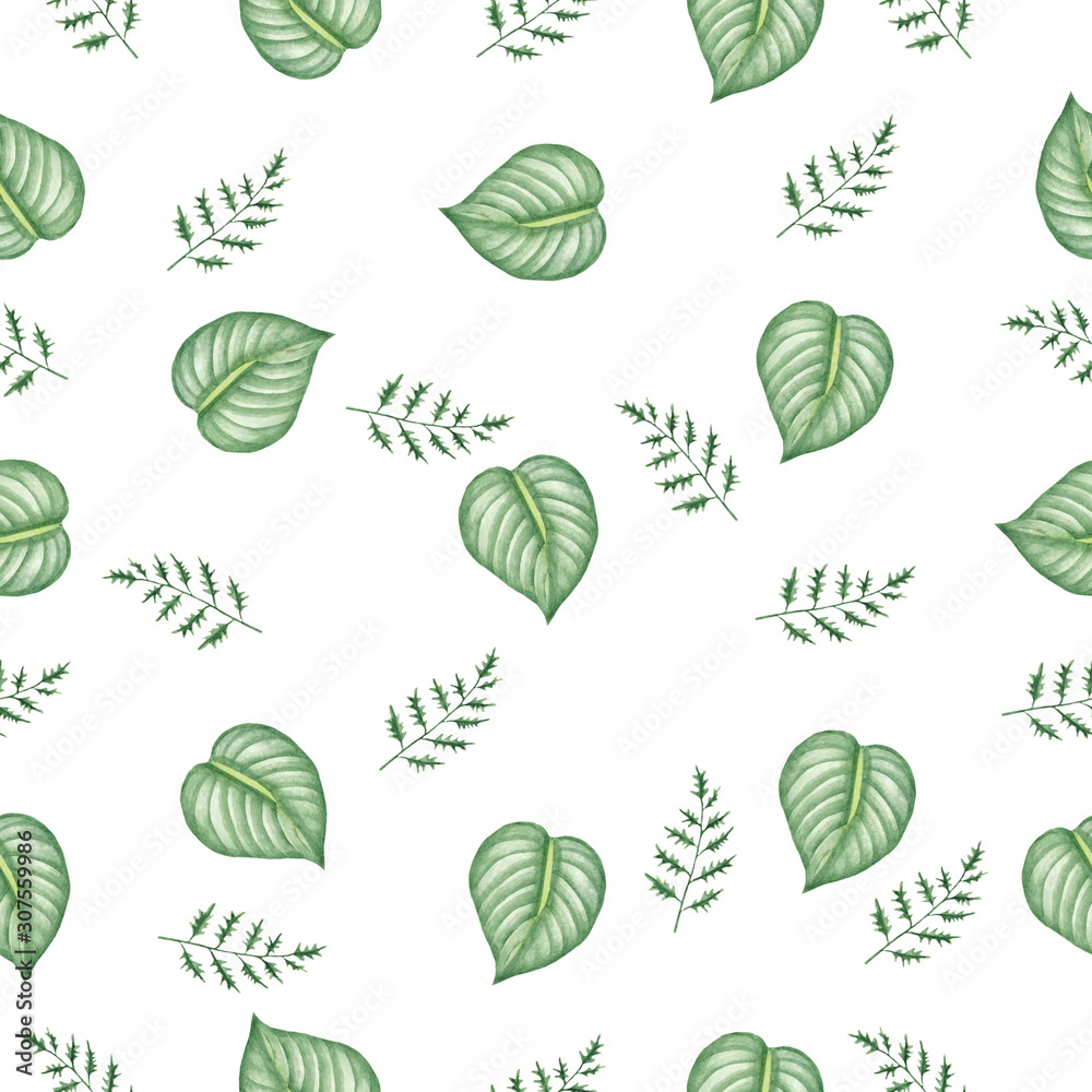 Tropical leaves pattern Tropical leaves pattern