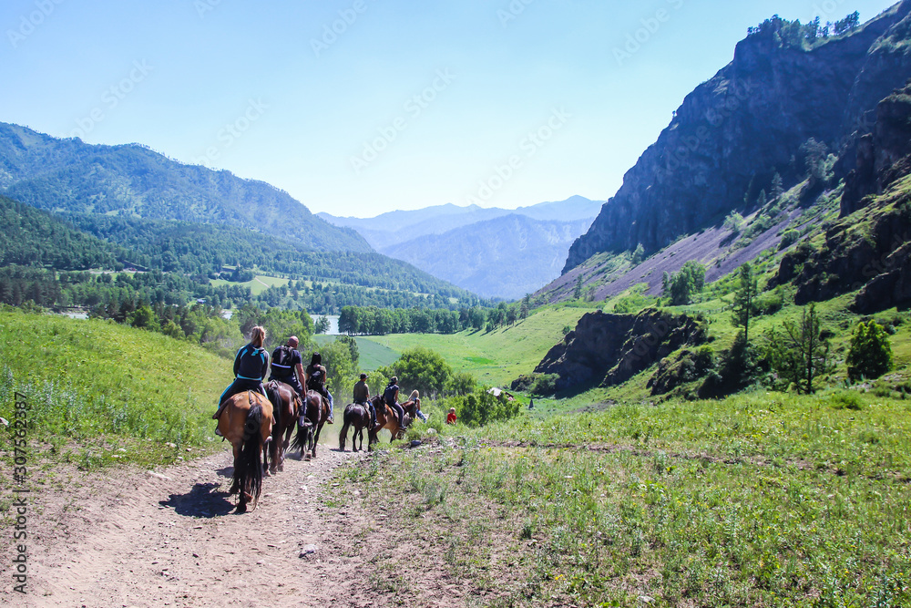 Altay beautiful landscapes and horse ride Chemal