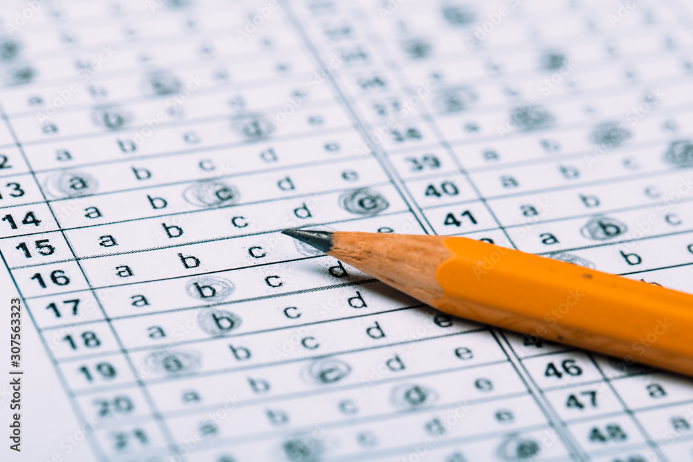 Fill in the answer sheet in the exam with a pencil Fill in the answer sheet in the exam with a pencil