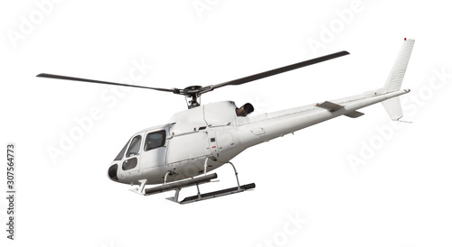 Helicopter isolated on white