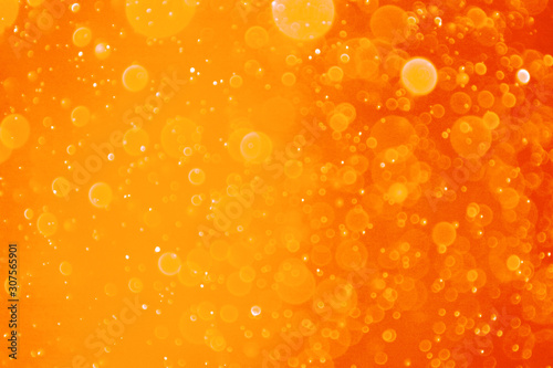 orange background with bubbles