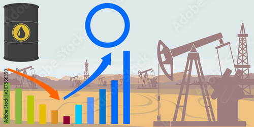 Oil barrel, infographic elements. Abstract concept, icon set. Vector illustration.