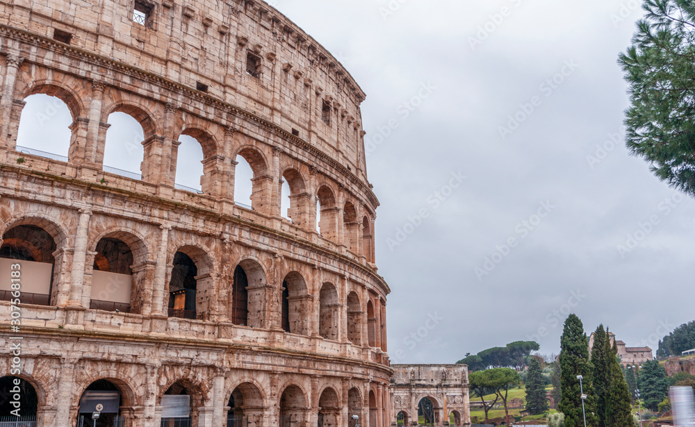 Italy. Rome. Coliseum. One of the main architectural values of the country