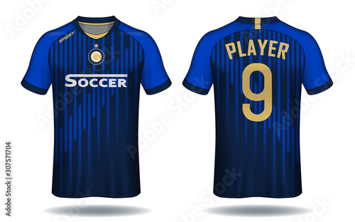 Soccer jersey template.sport t-shirt design.	
