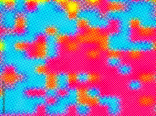 Halftone colorful in abstra...