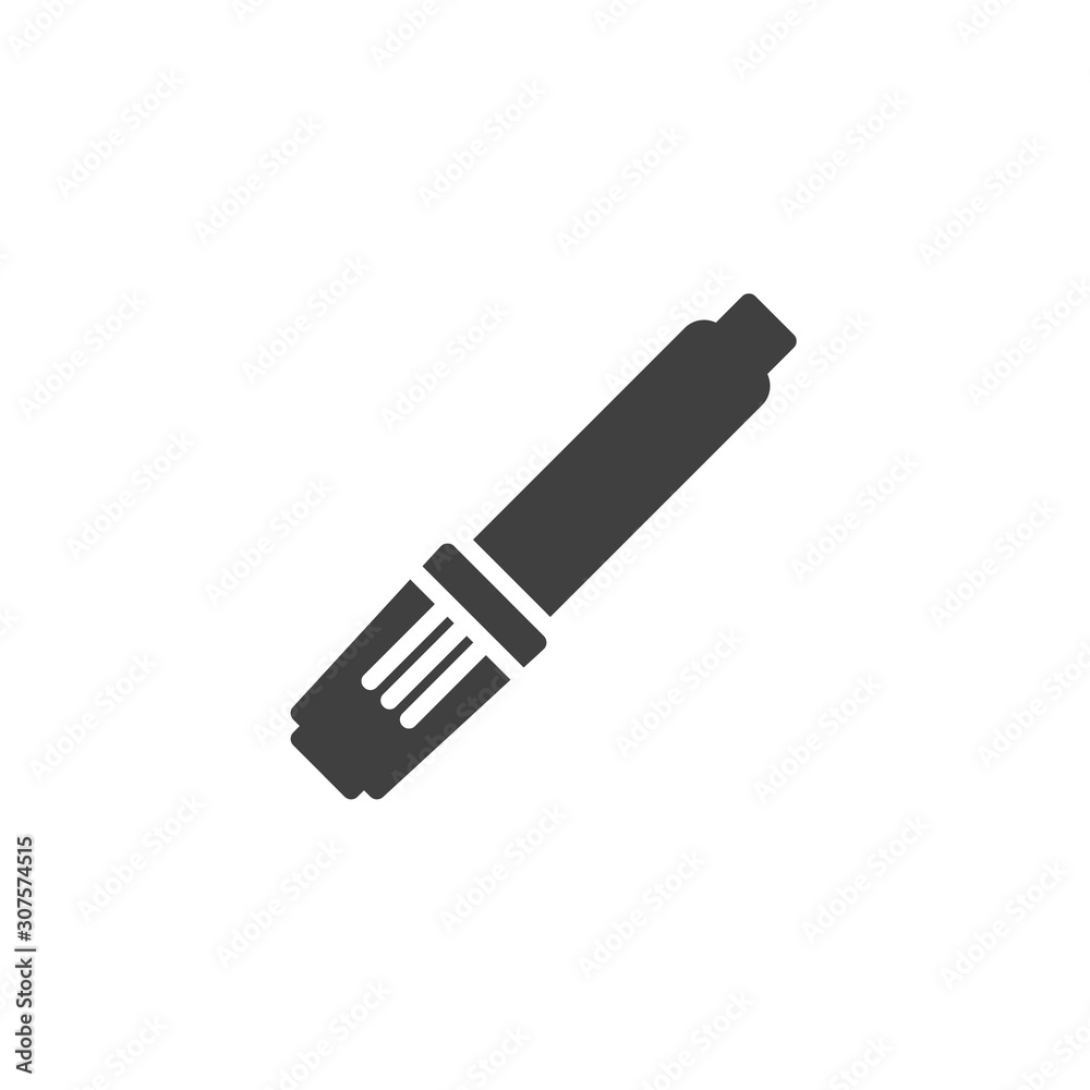 Felt-tip pen vector icon. filled flat sign for mobile concept and web design. Marker with cap glyph icon. Symbol, logo illustration. Vector graphics Felt-tip pen vector icon. filled flat sign for mobile concept and web design. Marker with cap glyph icon. Symbol, logo illustration. Vector graphics