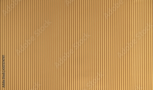 Seamless corrugated zinc sheet facade in gold color / architecture / seamless pattern / wallpaper concept / metal texture photo